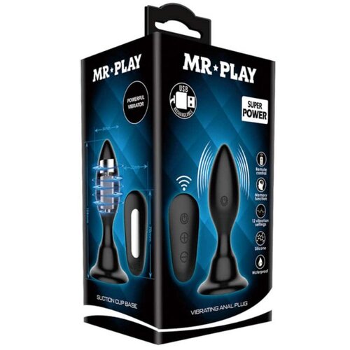 MR Vibrating Anal Plug Remote Control BI 40076W Slike