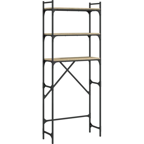 VidaXL polica za pralni stroj sonoma hrast 67x25x163 cm inženirski les, (21012779) Slike