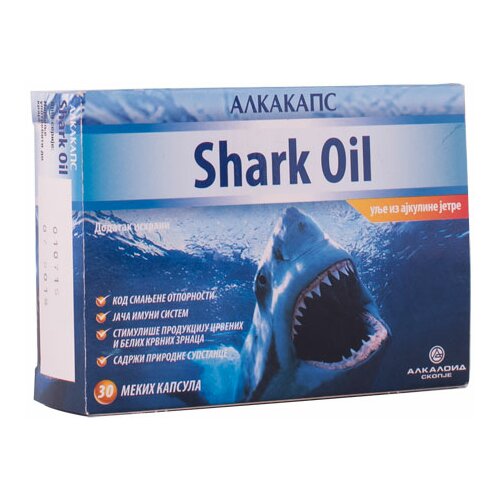 Alkakaps shark oil soft gel kapsule 30x500mg Cene