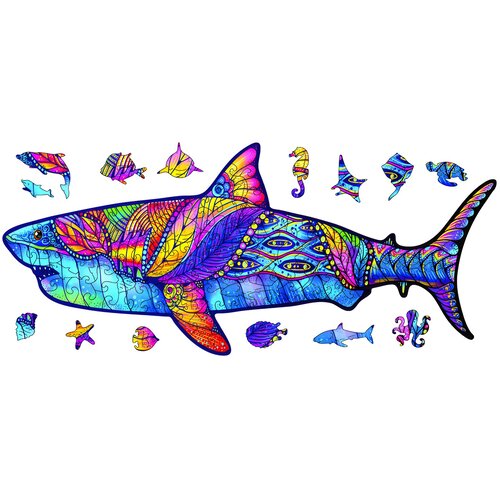IZMAEL Lesene puzzle - Shark / L Cene