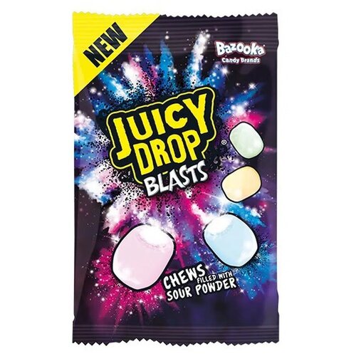 Bazooka Mekane bombone Juicy drop blasts, 45g Slike