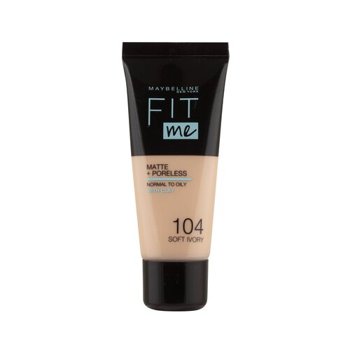 Maybelline fit me! matte + poreless tekoč puder za poenotenje kože z mat učinkom 30 ml odtenek 104 soft ivory Slike