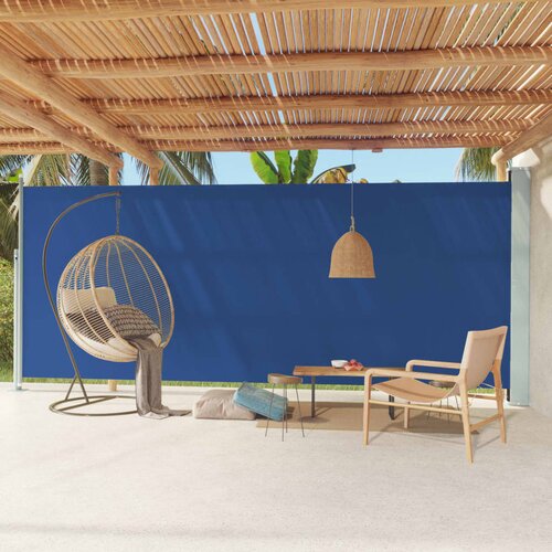  The Living Store Zložljiva stranska tenda za teraso 220x600 cm modra - Stranska Tenda, (21493774) Slike