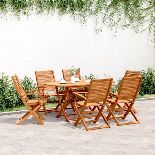 vidaXL Sklopive vrtne stolice 6 kom 57x66x95 cm masivno drvo bagrema Cijene