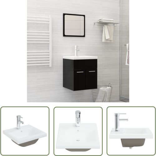 The Living Store Vgradni umivalnik s pipo 42x39x18 cm keramičen bel - Umivalnik, (21744840) Slike