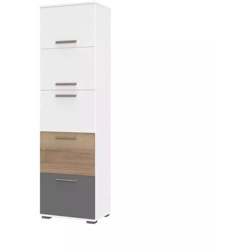 Jela VITRINA ARC F1 (VE� BARV)-Bela mat lak/pacifik oreh/grafit mat lak Cene
