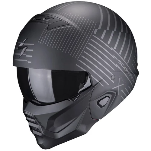 Scorpion EXO-COMBAT II MILES Matt Black/Silver M Kaciga