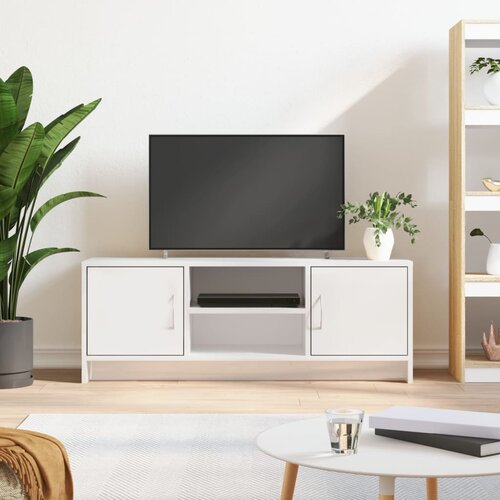 vidaXL TV omarica visok sijaj bela 102x30x37,5 cm inženirski les Cene