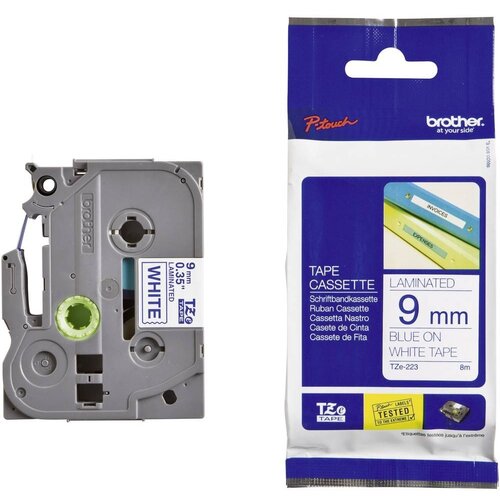  Trak p-touch tz-223 bel/moder 9mm BROTHER Slike