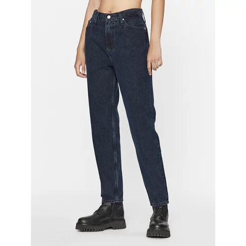 Calvin Klein Jeans Jeans hlače J20J221786 Mornarsko modra Mom Fit