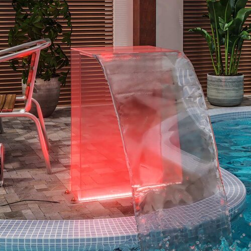  FONTANA za bazen s RGB LED svjetlima akrilna 51 cm Slike