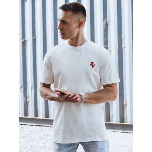 DStreet Men's ecru T-shirt Cene