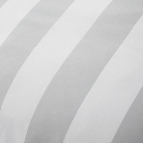 Catherine Lansfield Bijela/siva posteljina za bračni krevet 200x200 cm Cove Stripe &amp;ndash; Slike
