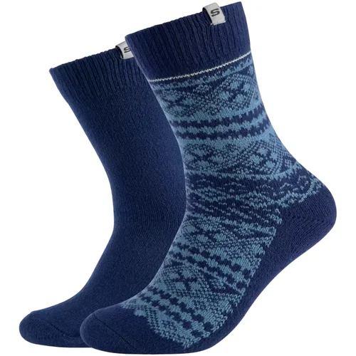 Skechers 2PPK Men Casual Fashion Jacquard Socks Plava