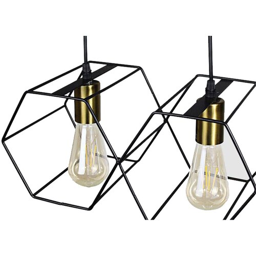 Toolight lampa viseća APP1133-5CP black gold Slike