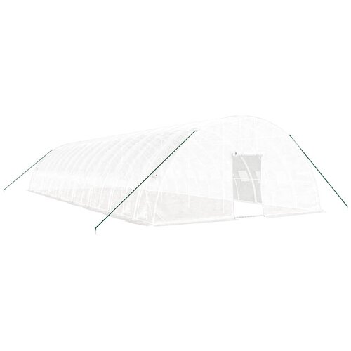  Plastenik s čeličnim okvirom bijeli 96 m&amp;sup2; 16 x 6 x 2,85 m Slike