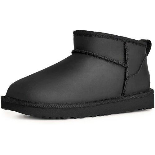 Ugg &amp;Scaron;kornji W Classic Ultra Mini Lthr Črna Slike