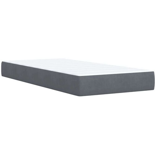 vidaXL Box spring krevet s madracem tamnosivi 90x190 cm bar&scaron;unasti Cijene