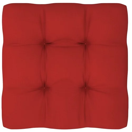  Blazina za kavč iz palet rdeča 80x80x10 cm