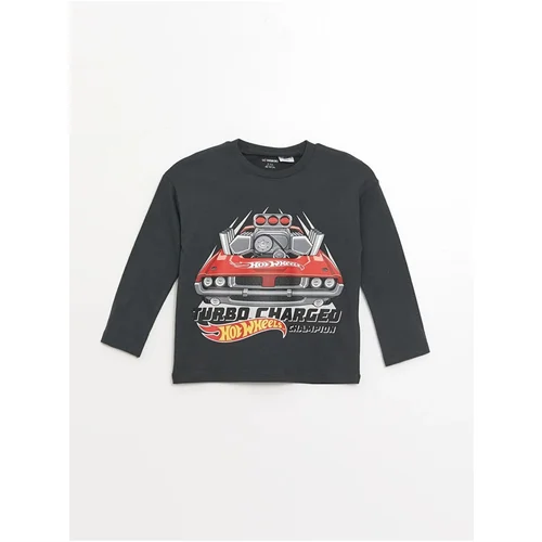 LC Waikiki LCW baby Crew Neck Long Sleeve Cars Printed Baby Boy Sweatshirt