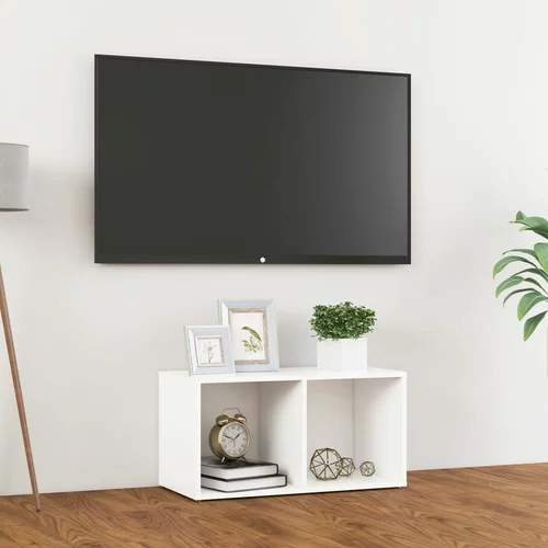 vidaXL TV omarica bela 72x35x36,5 cm iverna plošča, (20731609)