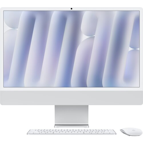 Apple iMac 24: SILVER/M1 8C CPU/8C GPU/16GB/256GB &amp;ndash; 24&amp;rdquo; 4.5K Retina ekran, M1 čip, 16GB RAM, 256GB SSD Slike