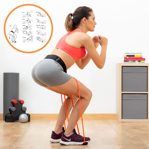  Pas s Otpornimi trakovi za zadnjico in vodnik za vadbo Bootrainer InnovaGoods Slike