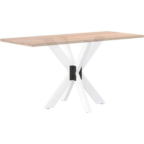 VidaXL Noge blagovaonskog stola u obliku pauka bijele 85x85x(72-73) cm čelik Slike