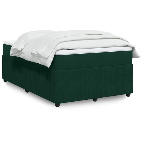 Box spring krevet s madracem tamnozeleni 120x200 cm bar&scaron;unasti Cijene