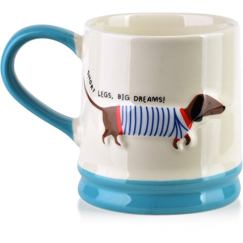 Mondex Skodelica porcelan AffekDesign Doxie 8x12,3x9,2cm bela 1kos, (5000300829) Cene