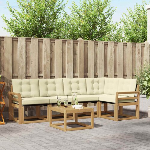  Set vanjskih sofa 6 kom. Bijela i krem Cijene