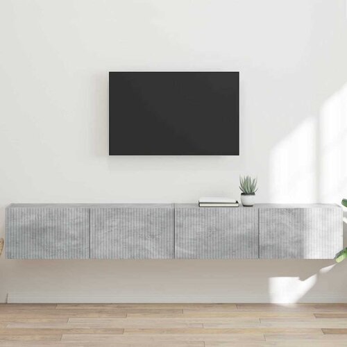 TV zidni ormar 2 pcs Beton 98 x 31 x 29,5 cm Konstruirano drvo Cene