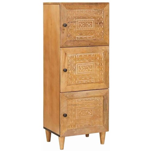 VidaXL Highboard Svjetlosmeđa 40 x 33 x 110 cm masivno drvo manga Slike