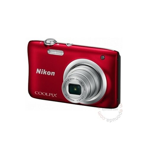 Nikon Coolpix A100 crveni digitalni fotoaparat Slike