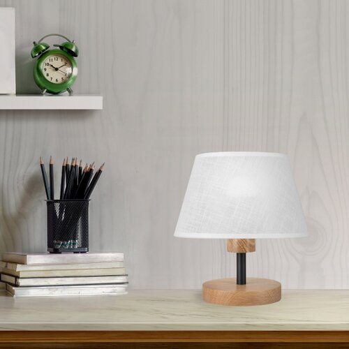  Brilagi - LED stona lampa ANTHONY 1xE14/40W/230V hrast/bela Slike