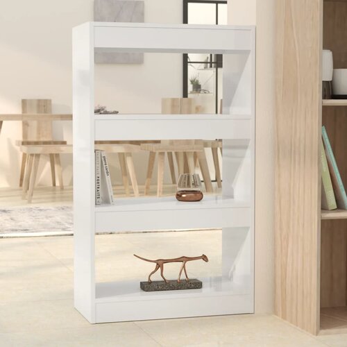The Living Store Knjižna omara/pregrada visok sijaj bela 60x30x103 cm - Knjižna Omara, (21436980) Cene