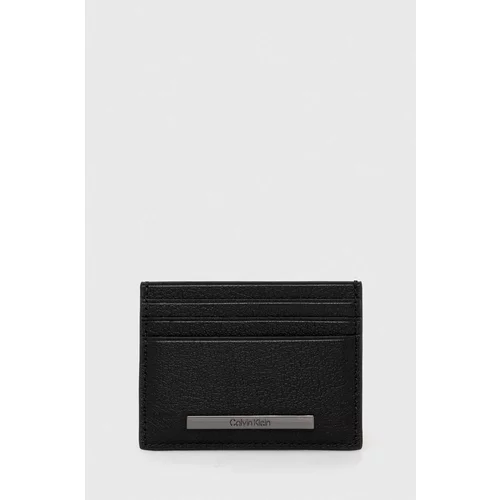 Calvin Klein Kožni etui za kartice boja: crna