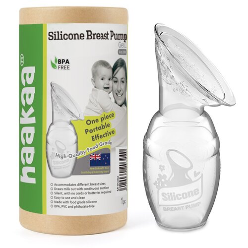 Haakaa ročna črpalka silikonska 1. gen 100 ml Slike