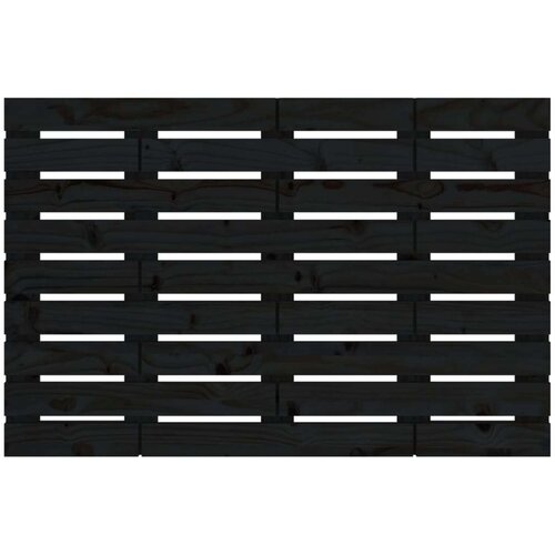  Zidno uzglavlje crni 106 x 3 x 63 cm od masivne borovine Slike