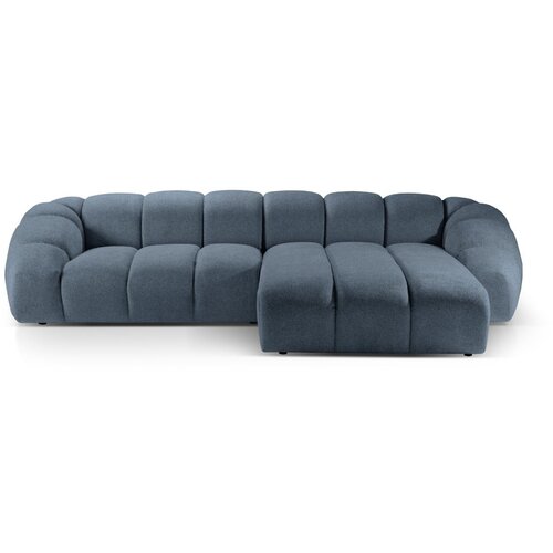 Micadoni Home Plava bar&amp;scaron;unasti kutna garnitura Diana &amp;ndash; Slike