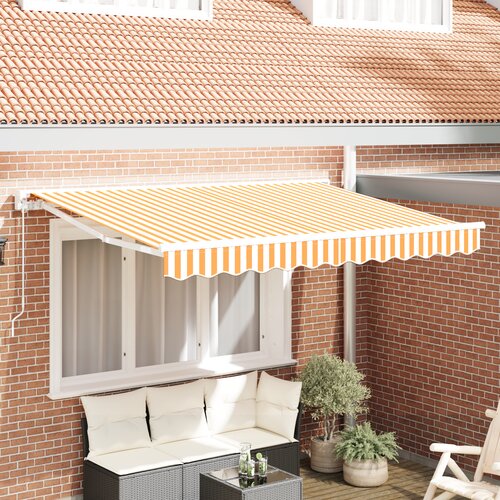 VidaXL Tenda za zamenjavo tkanine za okvir 2.5x2 m Rumena in bela Slike