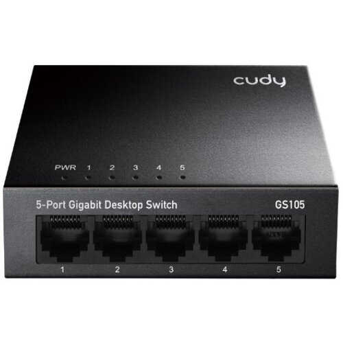 Cudy GS105 metalni 5-Port Gbit Desktop Switch, 5x RJ45 10/100/1000, ver 4.0 Slike