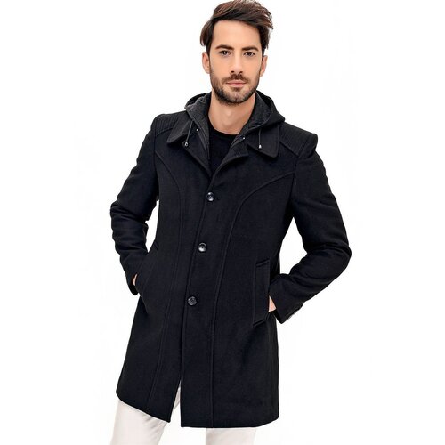 Dewberry PLT8366 MEN'S COAT-BLACK Cene