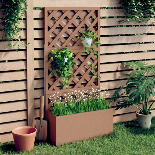  Sadilica s re&scaron;etkom smeđa 65 x 33 x 135 cm WPC Cijene