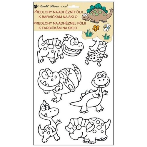  Nalepke za slikanje na steklo z motivom dinozavra - 30x21 cm Cene