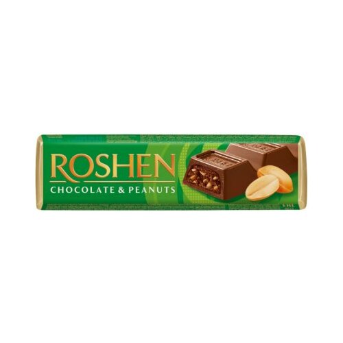 Roshen čokoladni bar kikiriki 38G Slike
