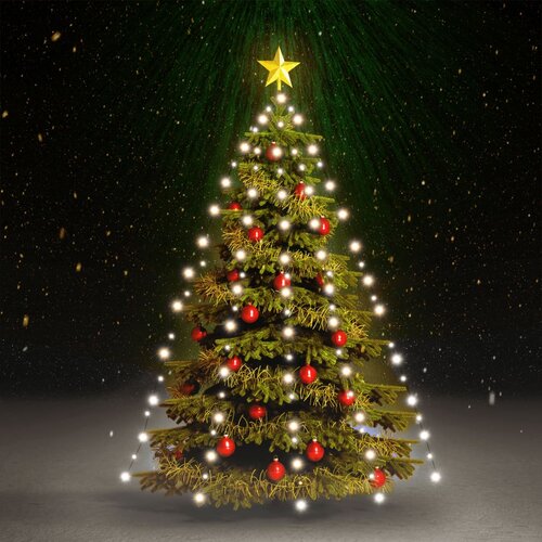 vidaXL Lučke za novoletno jelko 150 LED lučk hladno bele 150 cm Cene
