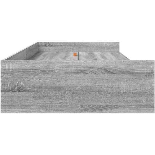  S uzglavljem s ladicama Siva Sonoma 80 x 200 cm Konstruirano drvo Slike