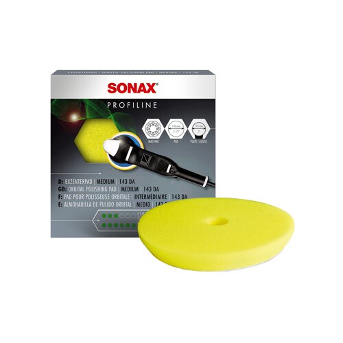 Sonax profiline sunđer za poliranje 143mm žuti Slike