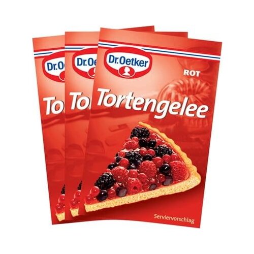  Tortna želatina, 3 kosi - rdeča Cene
